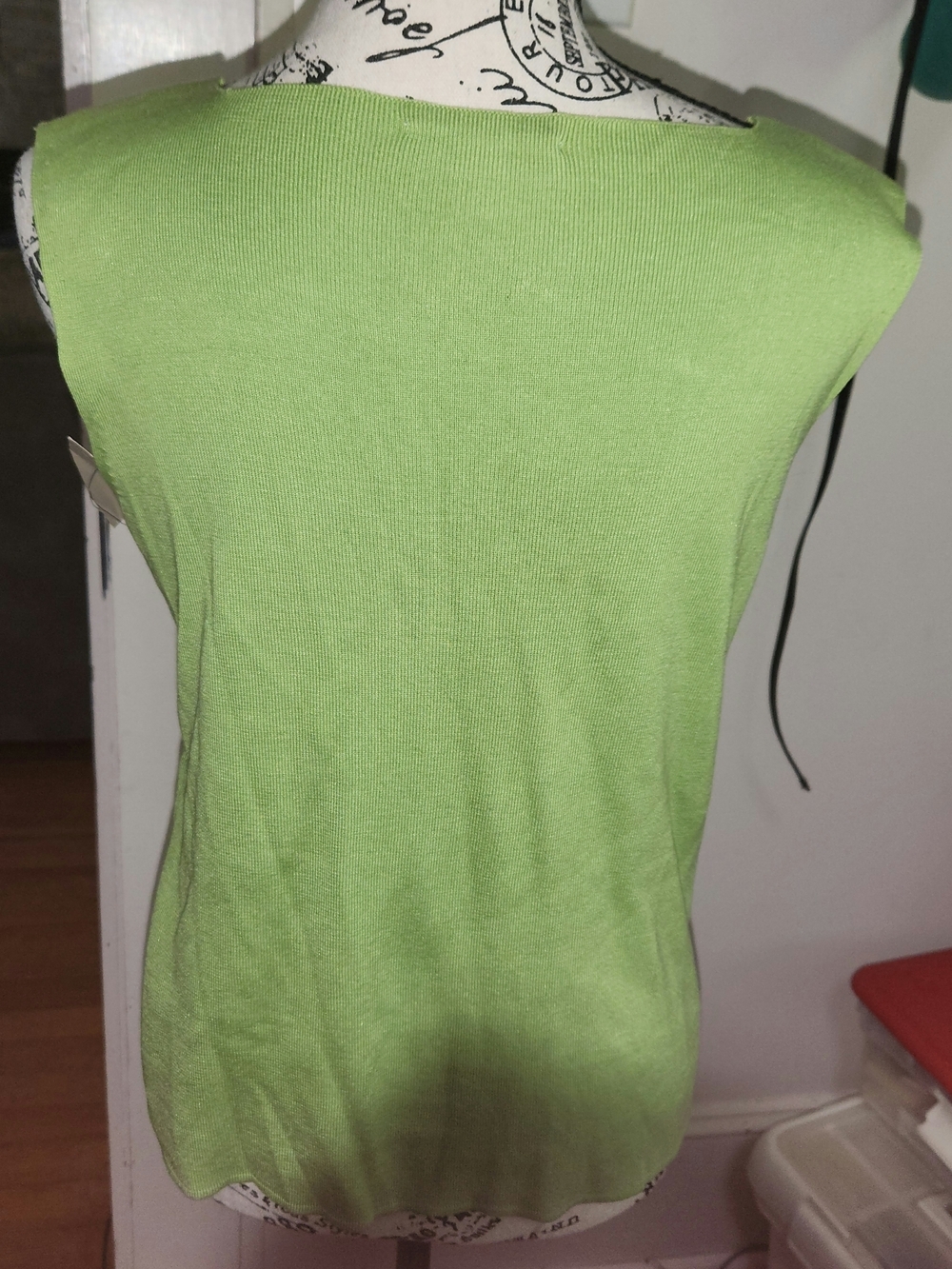 NWT Coldwater Creek Silk/Cotton Green Sleeveless Knit Tank Top - Picture 2 of 6